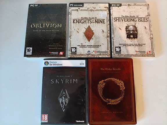 The Elder Scrolls PC-pelikokoelma (Oblivion GOTY, Skyrim, ESO Steelbook