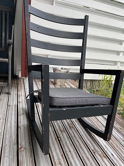Ikean keinutuoli+ pehmuste päällinen (vetoketjulla)