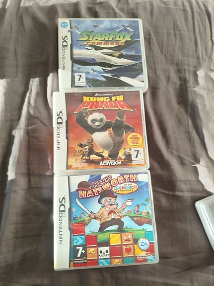 Nintendo DS pelit (Starfox, Kung Fu Panda, Hullu Hatuntekijä)