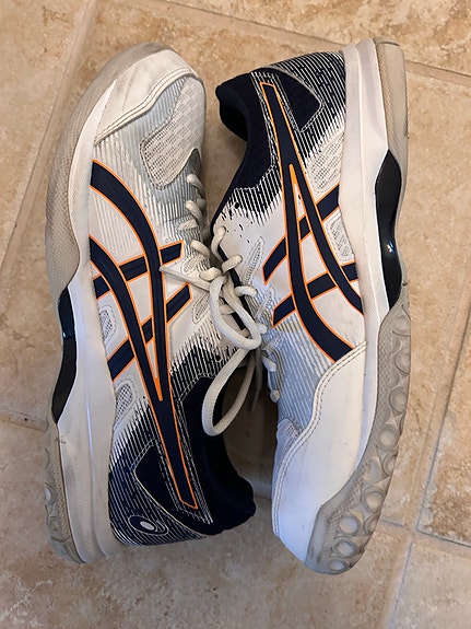 Asics Gel-Rocket salikengät koko 42 valkoinen/sininen