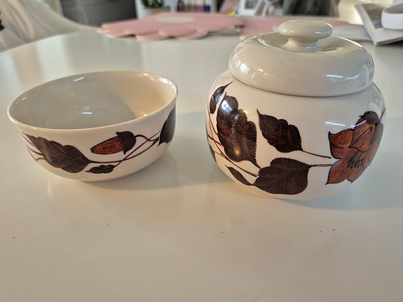 Arabia Tea for two sokerikko ja kulho