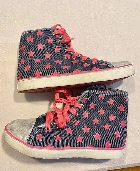 Tyttöjen glitter tennarit