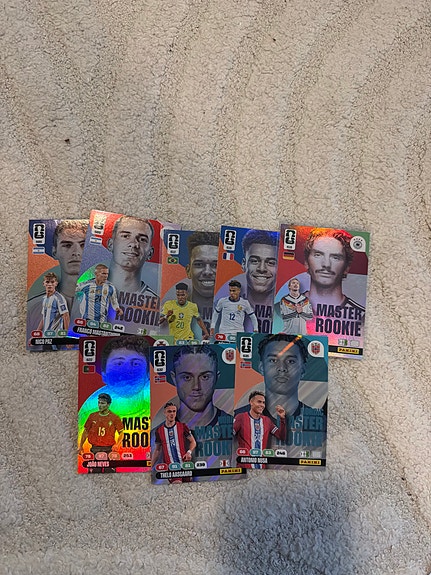 Panini Adrenalyn Xl wc26 master rookie kortteja