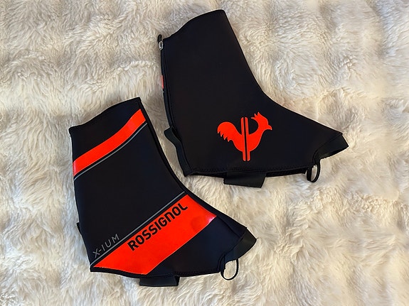 Rossignol X-IUM hiihto/pyöräilykenkäsuojat XL musta/punainen