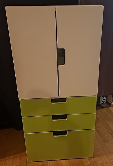 Ikea Stuva 128 cm korkea kaappi 3;lla laatikolla