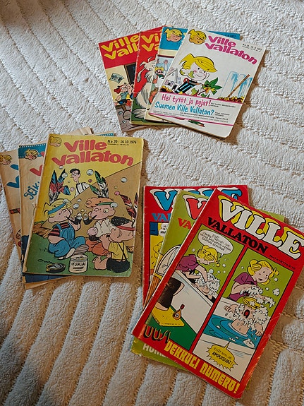 Ville Vallaton sarjakuvat 1970-luvulta