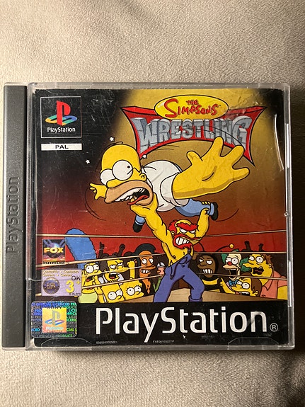 The Simpsons Wrestling originaali Ps1/Playstation 1 peli (CIB)