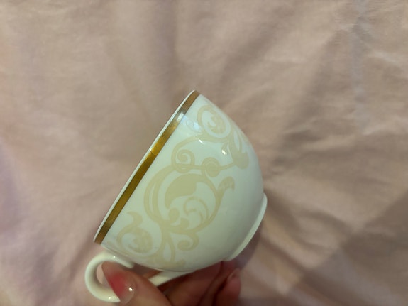 Villeroy & Boch kahvikuppi vaalea kuviollinen