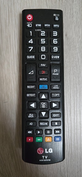 LG kaukosäädin televisiolle