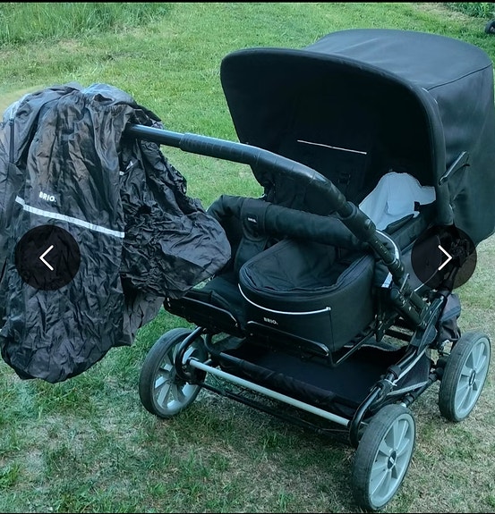 Brio mustat tuplarattaat