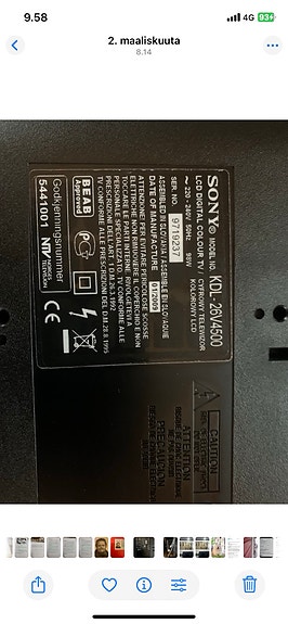 Sony KDL-26V4500 LCD-televisio 26"