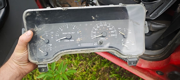 Jeep mittaristo dieselille XJ 2.5 vm