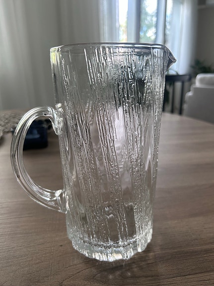Iittala Kuura kaadin/lasikannu, Tapio Wirkkala