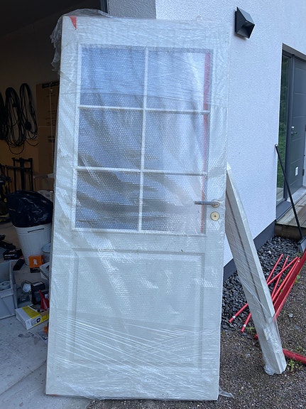 Valkoinen väliovi 10x21