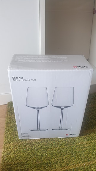 Iittala punaviinilasi x2