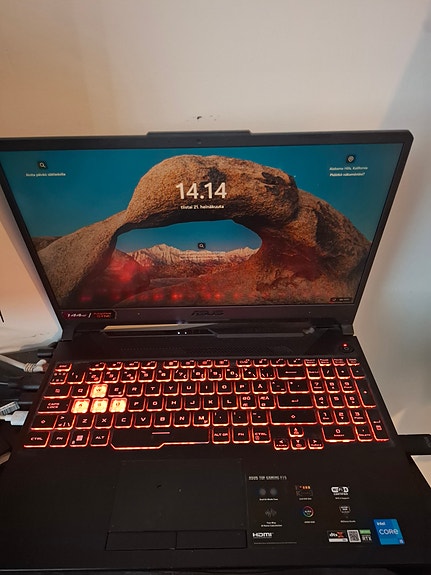 Asus TUF gaming f15, pelikannettava