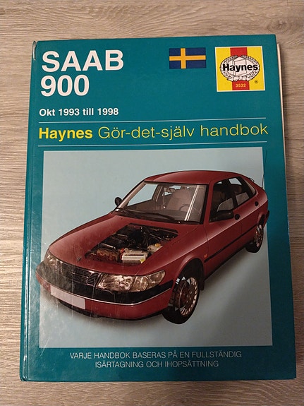 Saab 900, 1993-98. Huolto- ja korjausopas. På svenska.