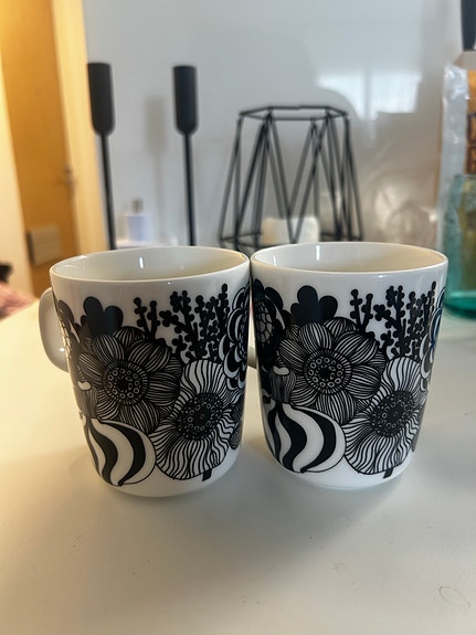 Marimekko Oiva Siirtolapuutarha kahvikupit