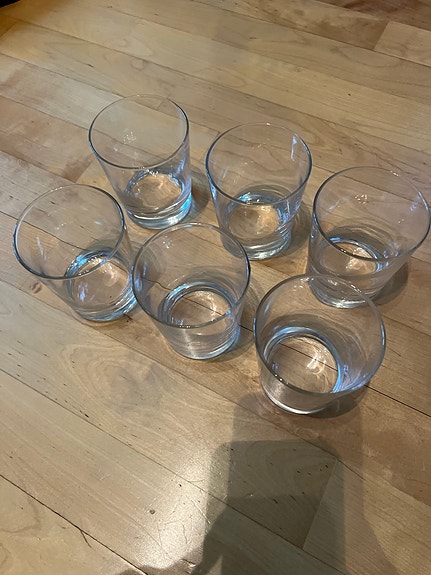 IKEA juomalasit 6 kpl kirkas lasi