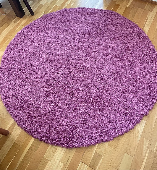 Sotka Diva pyöreä nukkamatto pinkki