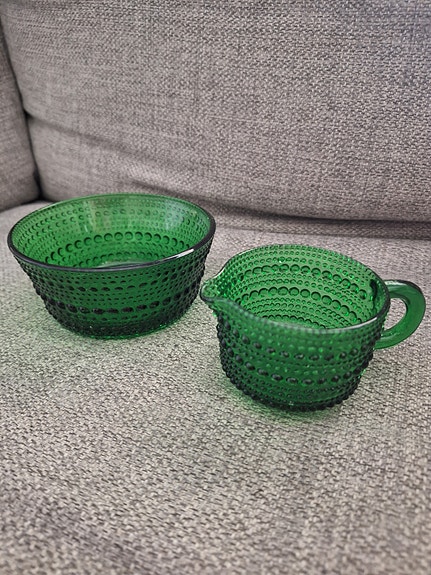 Iittala  Kastehelmi sokerikko ja kermakko