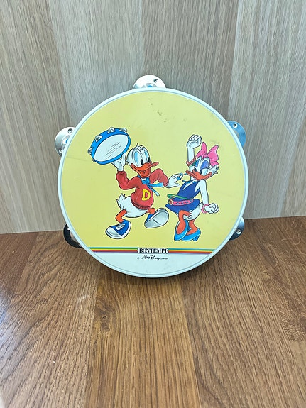 Disney Bontempi lasten tamburiini Aku Ankka ja Iines