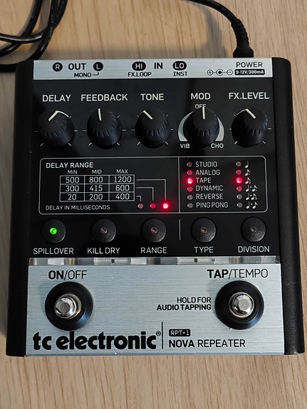 Myydään TC Electronic Nova Repeater RPT-1 Delay.