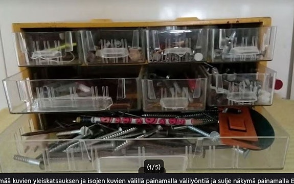 MK TUOTE Made in Finland. Retro pientavaralaatikosto ym nikkarille