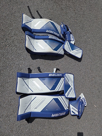 Bauer Street hockey maalivahdin patjat, kikpi ja räpylä - S-koko 24".