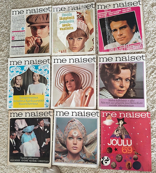 Me Naiset -lehtiä vuosi 1968 ja 1969