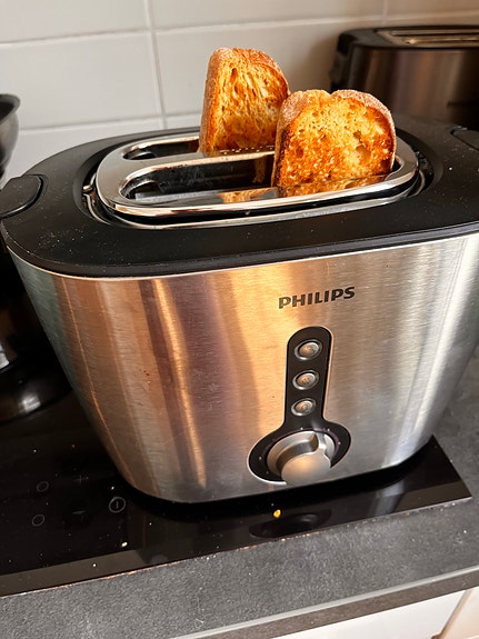 Philips leivänpaahdin, ruostumaton teräs 2 viipaleelle
