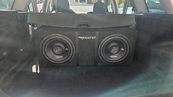 12"(2x500W) MDS Predator Autobasso paketti 1000W