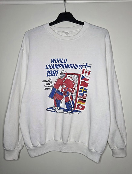 Vintage 1991 Ice Hockey World Championships Crewneck