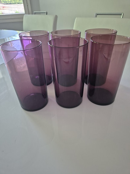 Iittala juomalasit lila 6 kpl - Sarpaneva
