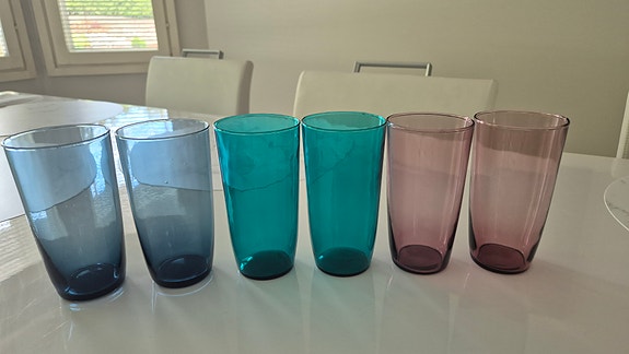 Iittala juomalasit värilajitelma Tapio Wirkkala
