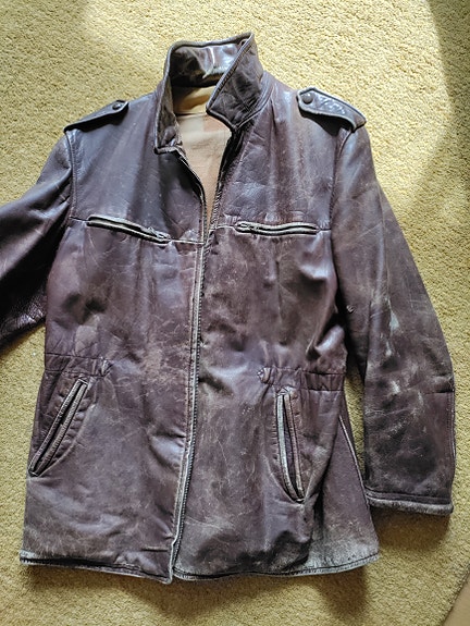 50-luvun vintage nahkatakki