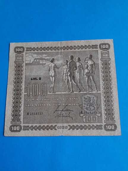 100 mk seteli 1939