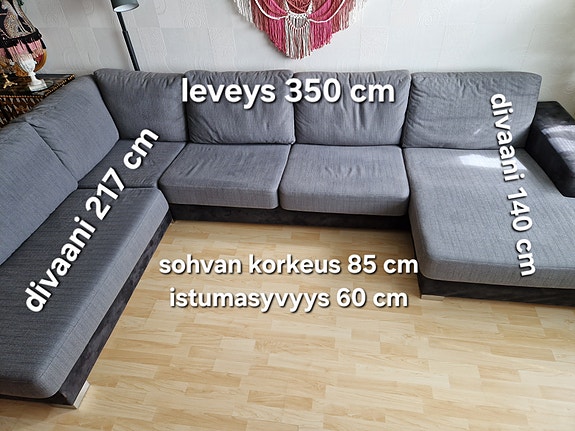 BELLUS U-mallinen sohva