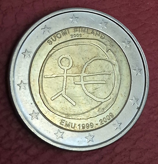 Suomi 2 euron juhlaraha EMU 1999–2009