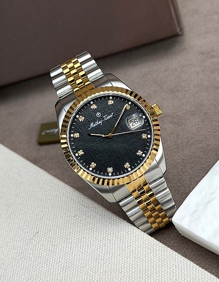 Mathey-Tissot - Black linen Dial Date - H250953C-A - Miehet - 2020-
