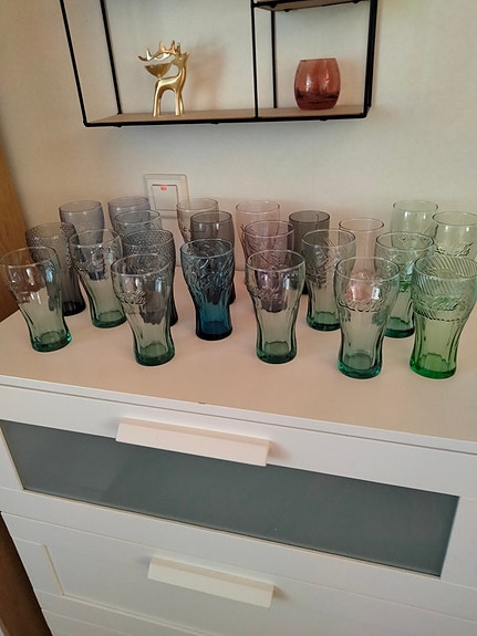 Iso setti Coca cola keräily laseja