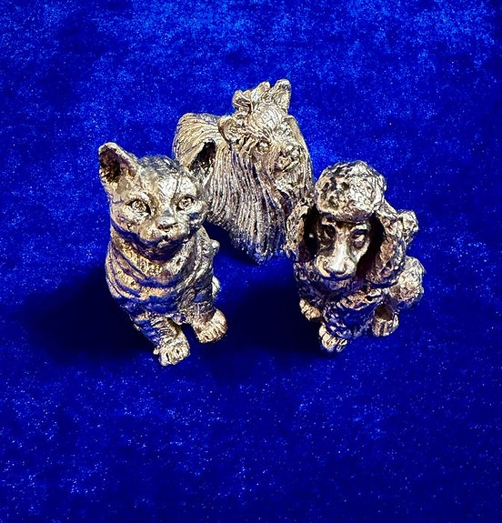Laminato AG / R. Argento - Figuriini - Poodle/Yorkshire Terrier/Sitting Cat (3)