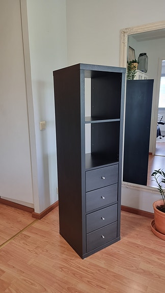 Ikea KALLAX hylly, mustanruskea