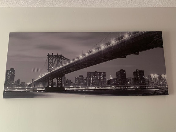 IKEA mustavalkoinen New York -kaupunkitaulu