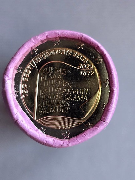 Viro. 2 Euro 2022 "150 Years of the Society of Estonian Literacy" (25 coins) in