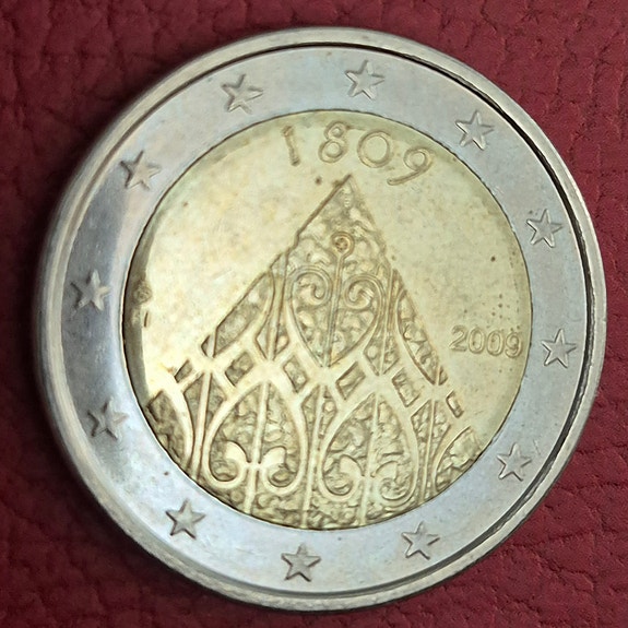 Suomen 2 euron juhlaraha 1809 / 2009