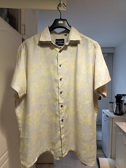 Kauluspaita pellavaa koko XXXL