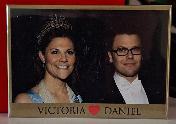 Victoria ja Daniel jääkaappimagneetti