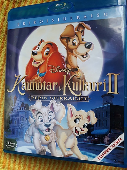 Kaunotar ja kulkuri II Pepin seikkailut blu-ray erikoisjulkaisu Disney
