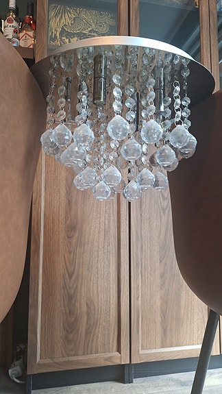 Kristallikoristeinen kattovalaisin Lamp Gustaf